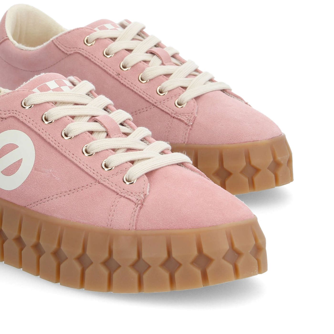 PLAY SNEAKER W - SUEDE/PRINT - PINK/OFF WHITE